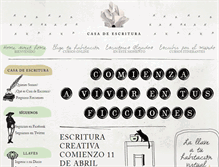 Tablet Screenshot of casadeescritura.com